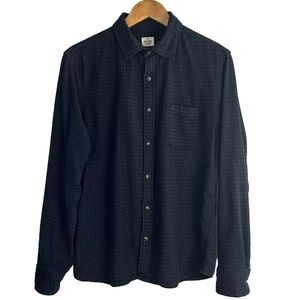 Marine Layer Men’s Nalboa Windowpane Classic Fit Long Sleeve Button Down M Shirt